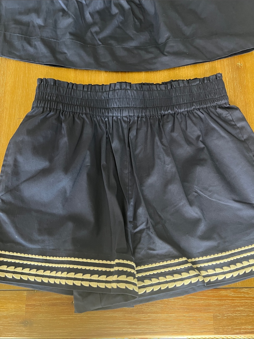 NWT ✧💎 Caroline Constas 💎✧ Navy Braided Trim Shorts Set Size S 💙 - Picture 2 of 5
